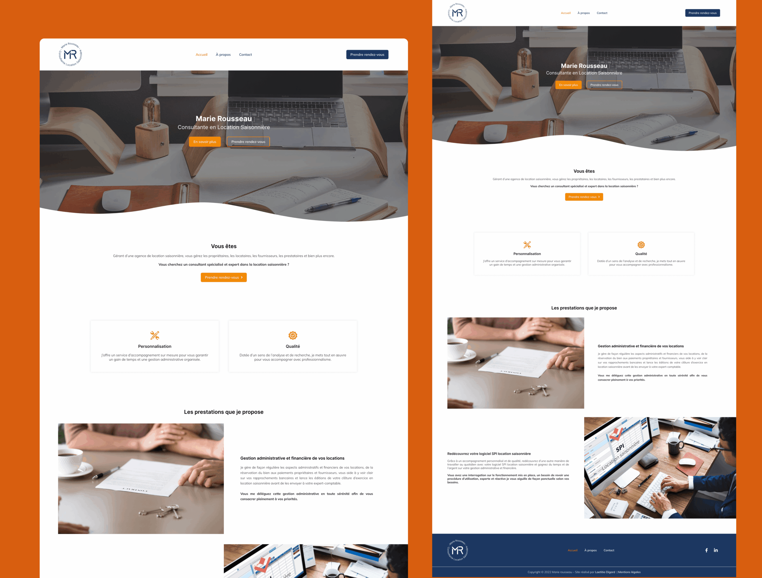 Site internet Marie Rousseau