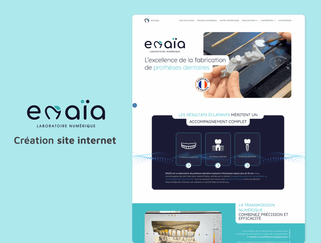 Miniature Création site internet Emaïa