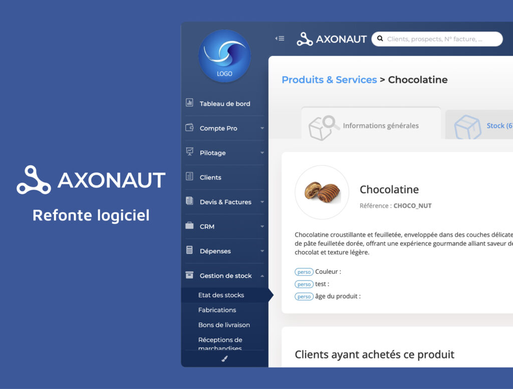 Miniature refonte page produit logiciel SaaS Axonaut